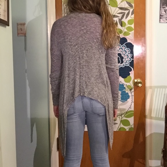 High-Low Grey Sweater - Picture 2 of 2